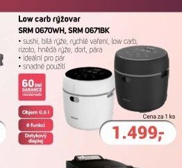 Low carb rýžovar SRM 0670WH, SRM 0671BK - Planeo aktualniletaky.eu