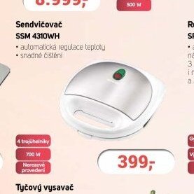 Sendvičovač SSM 4310WH - Planeo aktualniletaky.eu
