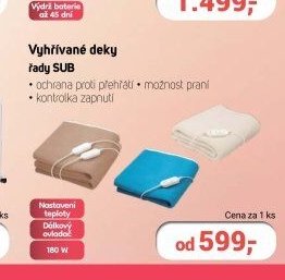 Vyhřívané deky řady SUB - Planeo aktualniletaky.eu