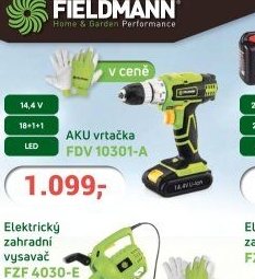 Fieldmann AKU vrtačka FDV 10301-A - Planeo aktualniletaky.eu