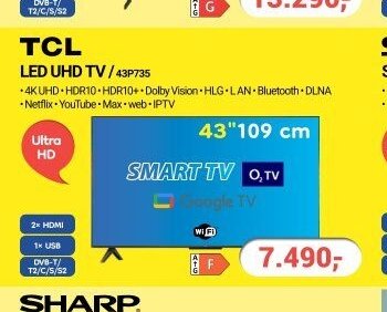TCL LED UHD TV 43P735 - Planeo aktualniletaky.eu