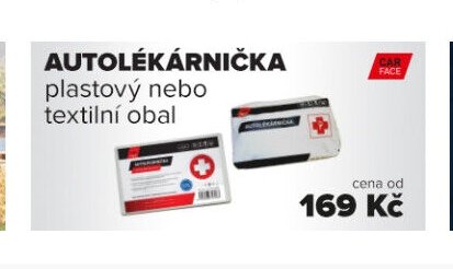 Autolékárnička plastový nebo textilní obal