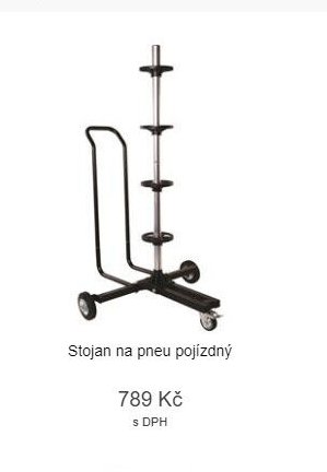 Stojan na pneu pojízdný