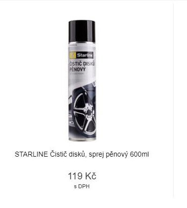 STARLINE Čistič disků, sprej pěnový 600ml