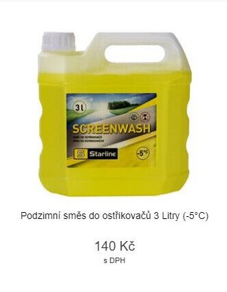 Podzimní směs do ostřikovačů 3 Litry (-5°C)