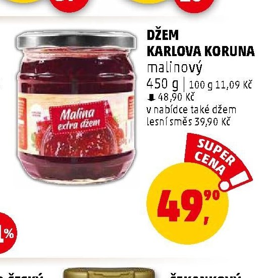 DŽEM KARLOVA KORUNA malinový - Penny Market aktualniletaky.eu