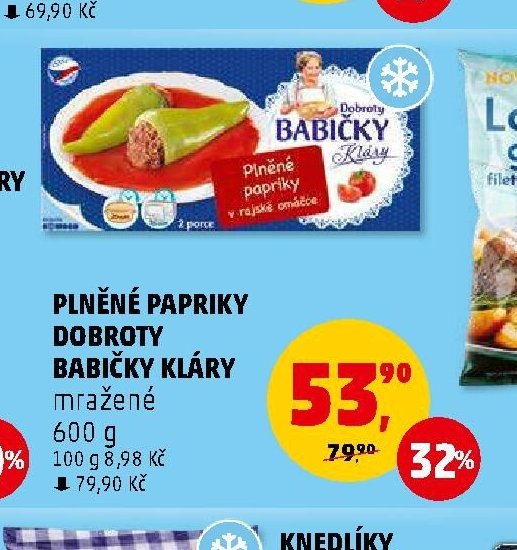 PLNĚNÉ PAPRIKY DOBROTY BABIČKY KLÁRY mražené 600 g - Penny Market aktualniletaky.eu