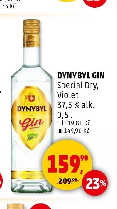 Dynybyl Gin Special Dry, Violet 37,5 % alk. 0,5l - Penny Market aktualniletaky.eu