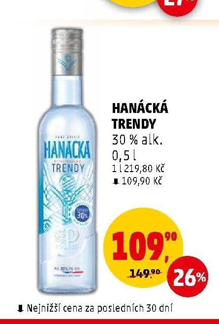 Hanácká Trendy 30 % alk. 0,5l - Penny Market aktualniletaky.eu