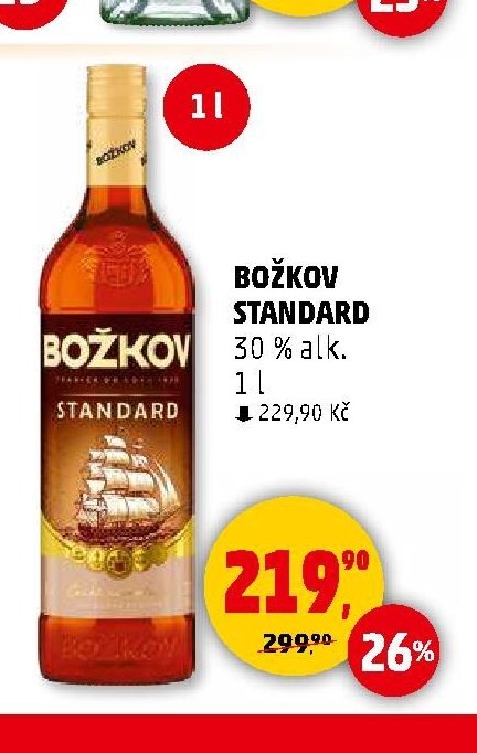 Božkov Standard 30 % alk. 1l - Penny Market aktualniletaky.eu