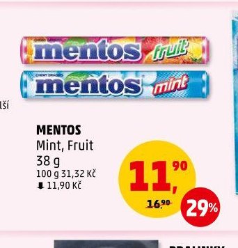 MENTOS - Penny Market aktualniletaky.eu