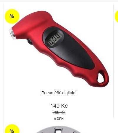 Pneuměřič digitální