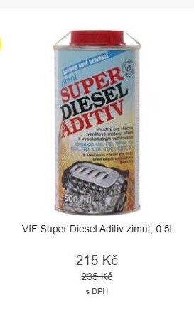 VIF Super Diesel Aditiv zimní, 0,5l