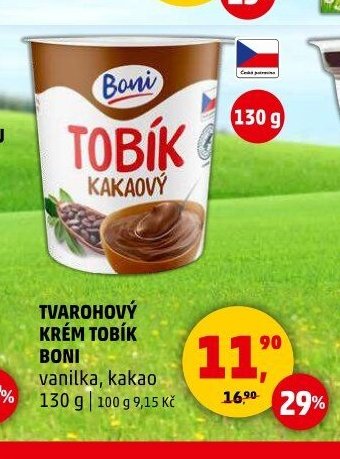 Tvarohový krém Tobík Boni - Penny Market aktualniletaky.eu