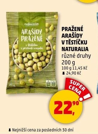 PRAŽENÉ ARAŠÍDY V TĚSTÍČKU NATURALIA - Penny Market aktualniletaky.eu