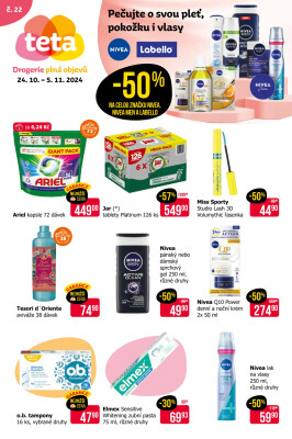 aktuální leták Teta drogerie 24.10.2024-5.11.2024