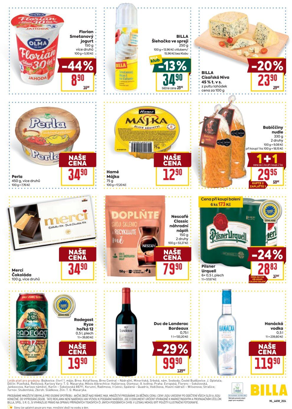 BILLA malý leták BILLA strana 3