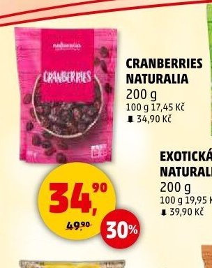 CRANBERRIES NATURALIA - Penny Market aktualniletaky.eu