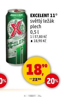 EXCELENT 11 světlý ležák plech - Penny Market aktualniletaky.eu