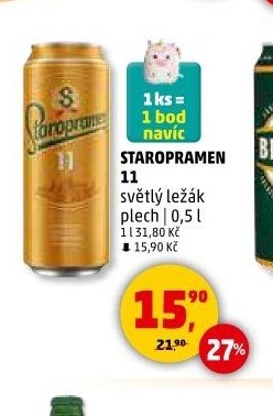 STAROPRAMEN 11 světlý ležák plech - Penny Market aktualniletaky.eu