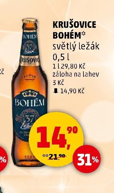 Krušovice Bohém 0,5 l - Penny Market aktualniletaky.eu