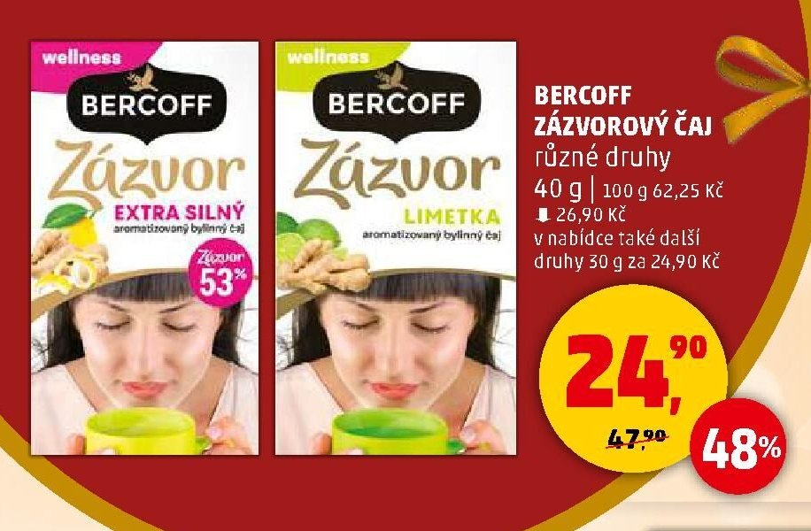 BERCOFF ZÁZVOROVÝ ČAJ - Penny Market aktualniletaky.eu