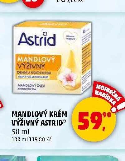 MANDLOVÝ KRÉM VÝŽIVNÝ ASTRID - Penny Market aktualniletaky.eu