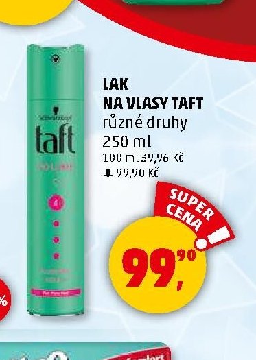LAK NA VLASY TAFT různé druhy - Penny Market aktualniletaky.eu