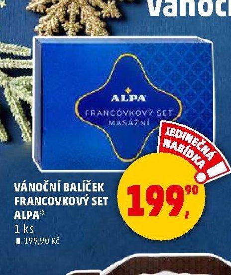 Vánoční balíček Francovkový set Alpa - Penny Market aktualniletaky.eu