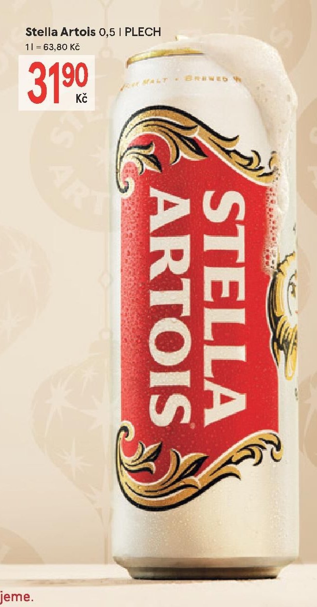 Stella Artois 0,5 l PLECH - Žabka aktualniletaky.eu