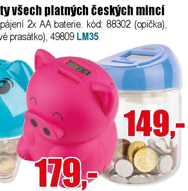 Digitální pokladnička prasátko červené - EVA.cz aktualniletaky.eu