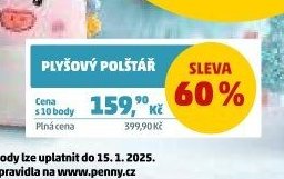 PLYŠOVÝ POLŠTÁŘ - Penny Market aktualniletaky.eu