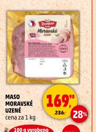 MASO MORAVSKÉ UZENÉ cena za 1 kg - Penny Market aktualniletaky.eu