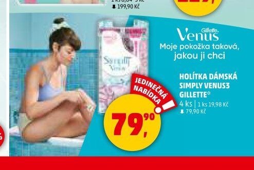 HOLÍTKA DÁMSKÁ SIMPLY VENUS3 GILLETTE - Penny Market aktualniletaky.eu