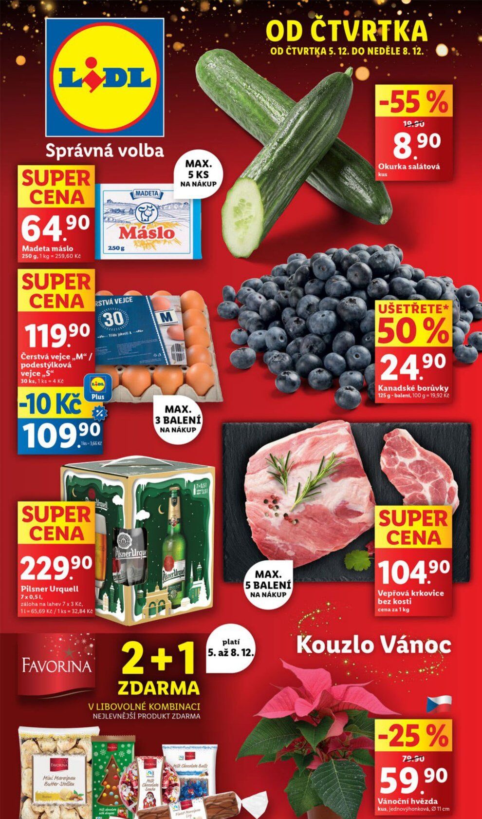 Lidl leták od čtvrtka Lidl strana 1