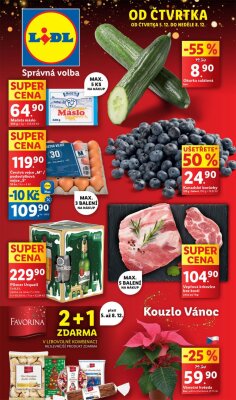 Lidl leták od čtvrtka strana 1