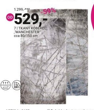 Tkaný koberec MANCHESTER, cca 80/150 cm - Möbelix aktualniletaky.eu