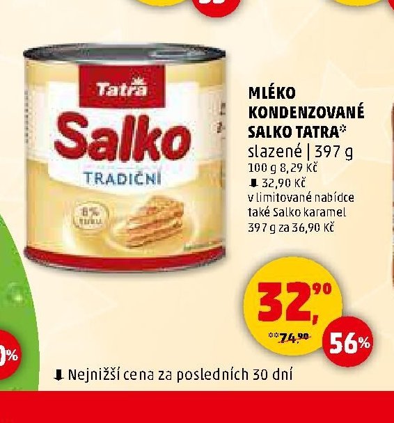 Mléko kondenzované Salko Tatra 397 g - Penny Market aktualniletaky.eu