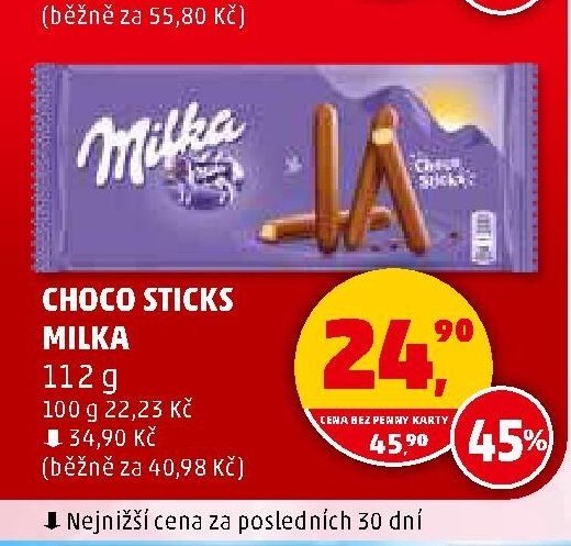 CHOCO STICKS MILKA - Penny Market aktualniletaky.eu