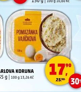 Pomazánka Karlova Koruna vajíčková - Penny Market aktualniletaky.eu