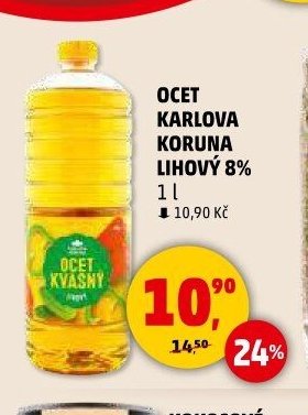 Ocet Karlova Koruna lihový 8% - Penny Market aktualniletaky.eu