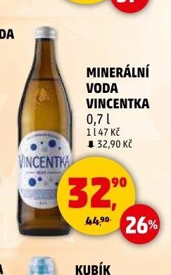 Minerální voda Vincentka 0,7l - Penny Market aktualniletaky.eu