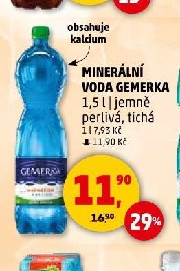 Minerální voda Gemerka 1,5l - Penny Market aktualniletaky.eu