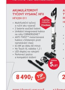 Akumulátorový tyčový vysavač HFX HFX20H 011 - Planeo aktualniletaky.eu