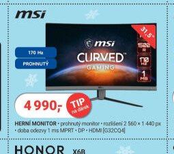 MSI CURVED GAMING HERNÍ MONITOR - Planeo aktualniletaky.eu