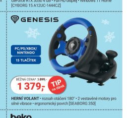 GENESIS HERNÍ VOLANT - Planeo aktualniletaky.eu