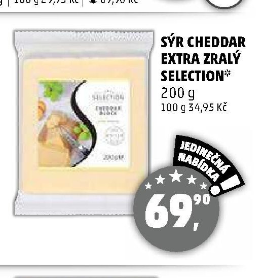 SÝR CHEDDAR EXTRA ZRALÝ SELECTION - Penny Market aktualniletaky.eu