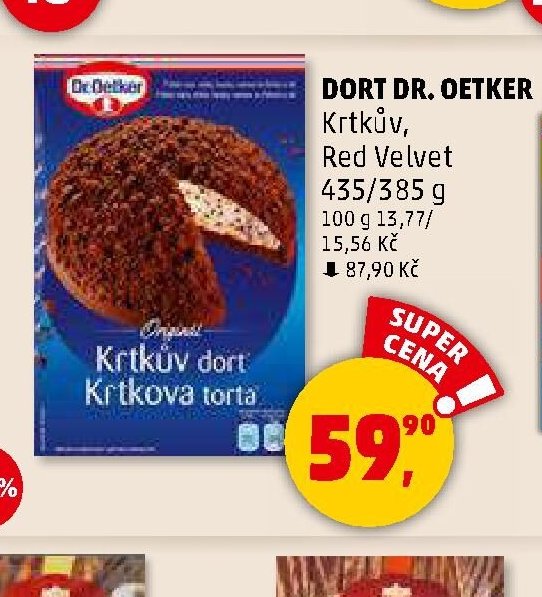 DORT DR. OETKER Krtkův, Red Velvet - Penny Market aktualniletaky.eu