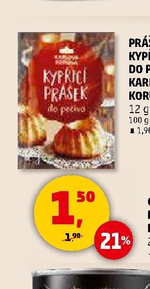PRÁŠEK KYPŘÍCÍ DO PEČIVA KARLOVA KORUNA - Penny Market aktualniletaky.eu