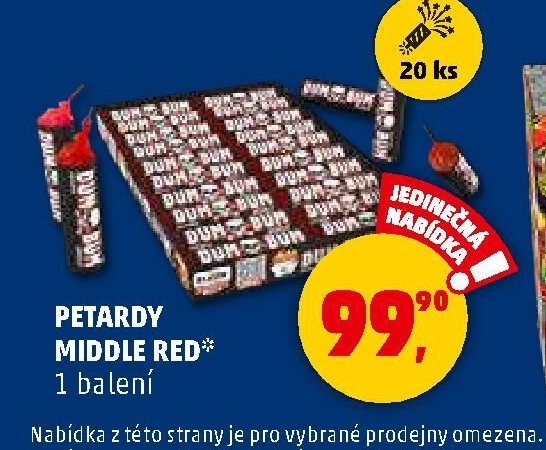 PETARDY MIDDLE RED - Penny Market aktualniletaky.eu